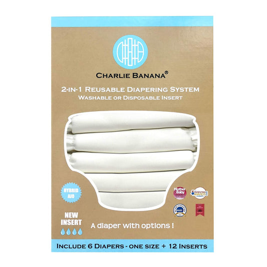 Charlie Banana Yıkanabilir Bebek Bezi Standart Beden | Ayarlanabilir, Sızdırmaz, Ekonomik & Çevre Dostu Bez
