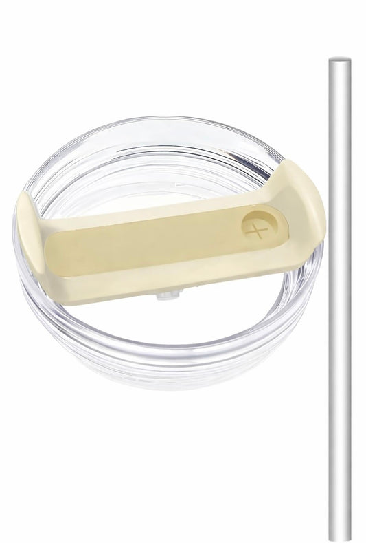 Stanley Termoslar ile Uyumlu Bardak Kapağı ve Plastik Pipet Seti (1 Pipet) – Sızdırmaz, Bpa Free, 30OZ & 40OZ Tumbler Uyumlu