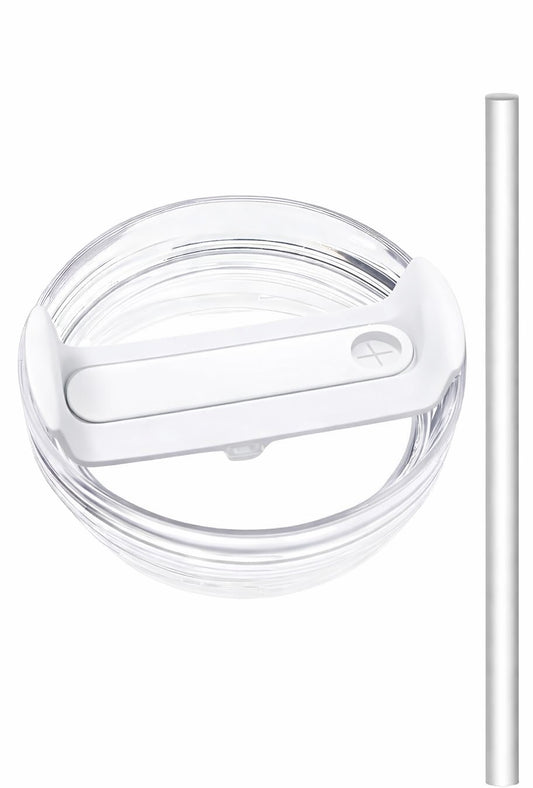 Stanley Termoslar ile Uyumlu Bardak Kapağı ve Plastik Pipet Seti (1 Pipet) – Sızdırmaz, Bpa Free, 30OZ & 40OZ Tumbler Uyumlu